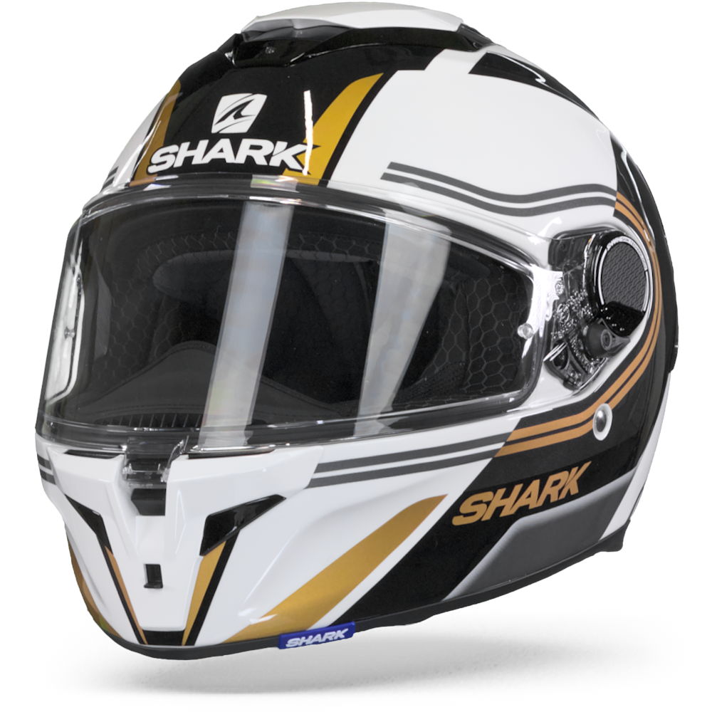 Shark Spartan GT Tracker WKQ White Black Gold XL