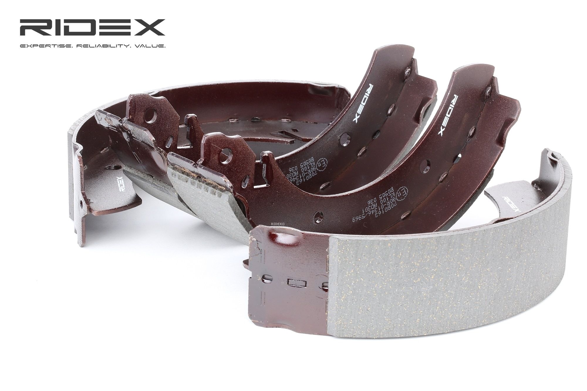 RIDEX Jarrukengät MERCEDES-BENZ,FORD,RENAULT 70B0163 1551318,1610955,5019046 Jarrukenkäsarja 5020419,5020556,6079621,88GX2200BA,88GX2200FA,5830534A10