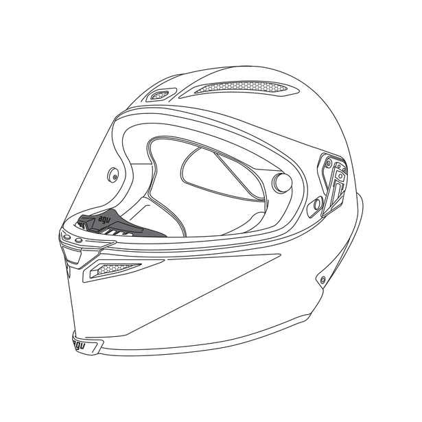 AGV Pista GP R Breath Deflector 20kit60200