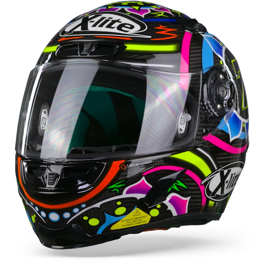 X-Lite X-803 Ultra Carbon 54 Davies Carbon Black Pink Blue Red 2XL