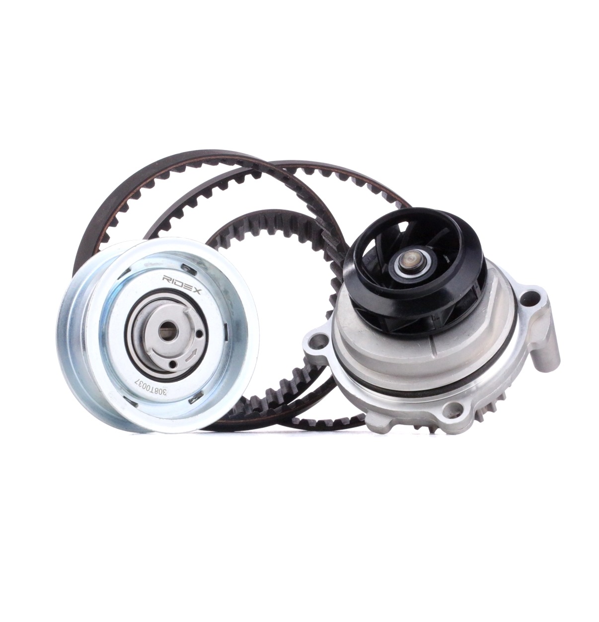 RIDEX Vesipumppu + Jakohihnasarja VW,AUDI,SKODA 3096W0010 06A109119B,06A109119C,06A109479 06A109479A,06A109479C,06A109479F,06B121011H,06B121011L