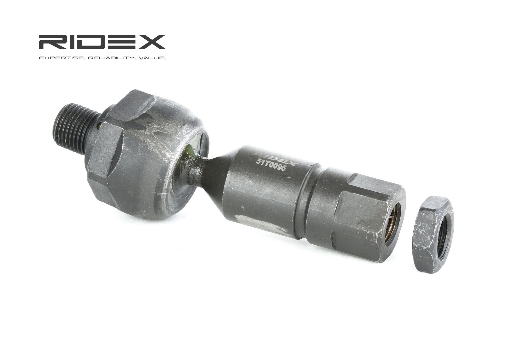 RIDEX Raidetangon Sisäpää PEUGEOT,CITROËN 51T0096 3812E7,3812E3,3812E7 Raidetangon Pää Sisempi,Raidetangon Pää, Suora