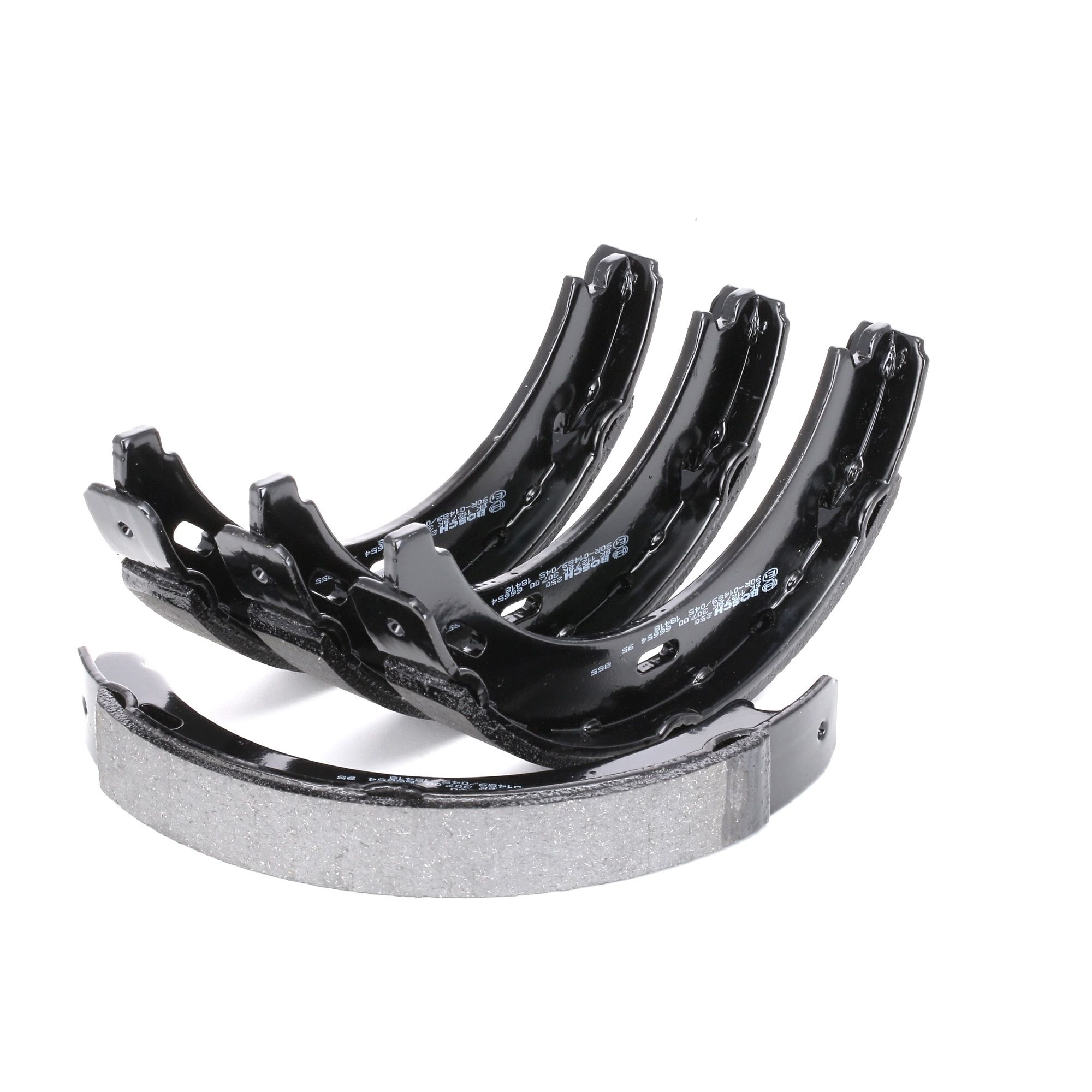 BOSCH Käsijarrukengät MERCEDES-BENZ 0 986 487 543 1244200220,1244200320,1244200520 Jarrukenkäsarja, Käsijarru 1244200720,2014200820,A1244200220