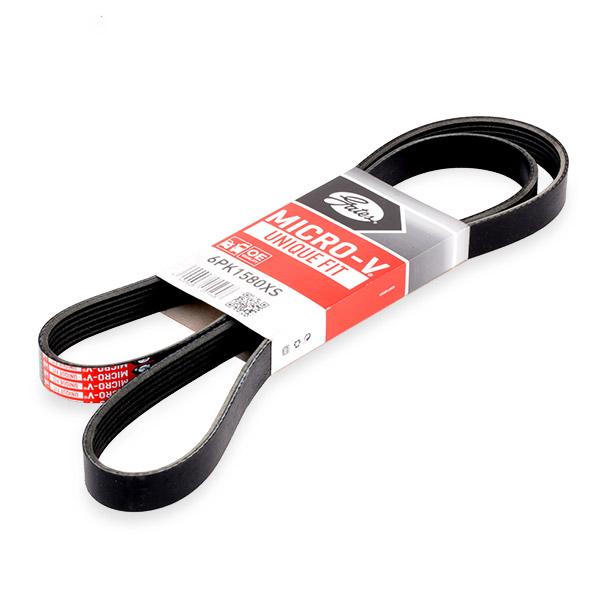 GATES Moniurahihna AUDI,SEAT 6PK1580XS 03L903137A,03L903137F,03L903137A 03L903137F