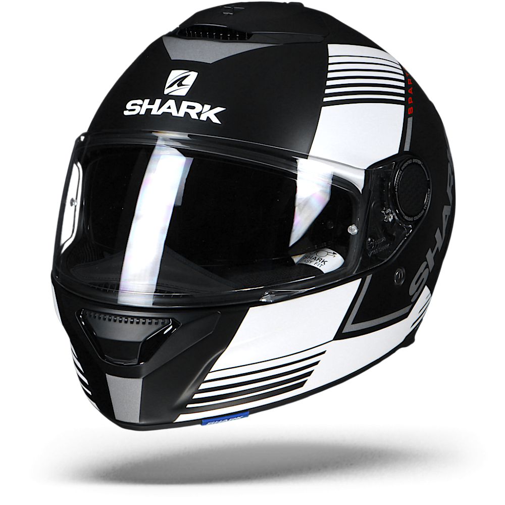 Shark Spartan Arguan KWR Matt Black White Red XL