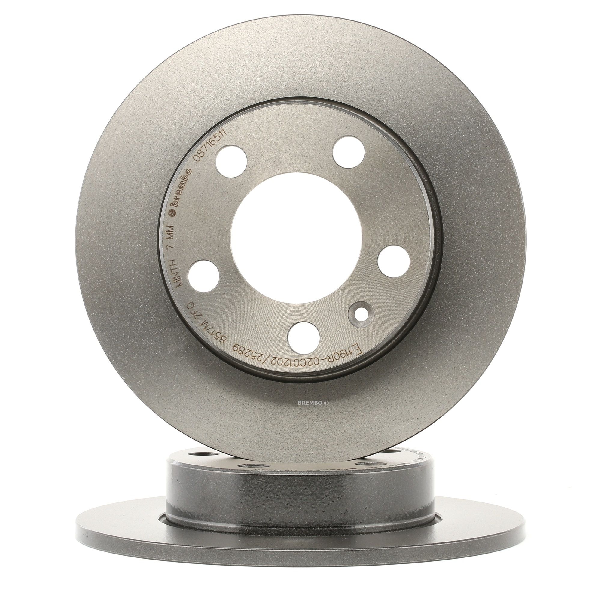 BREMBO Jarrulevyt VW,AUDI,SKODA 08.7165.11 1J0615601,1J0615601C,1J0615601N Jarrulevy 1J0615601P,1J0615601Q,2Q0615601H,1J0615601,1J0615601C,1J0615601N