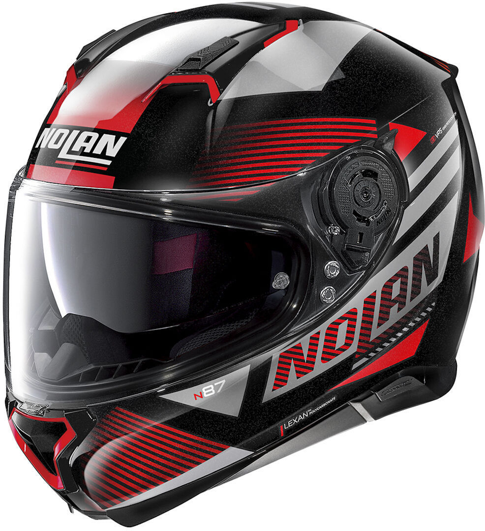 Nolan N87 Jolt N-Com 101 Black Red XL