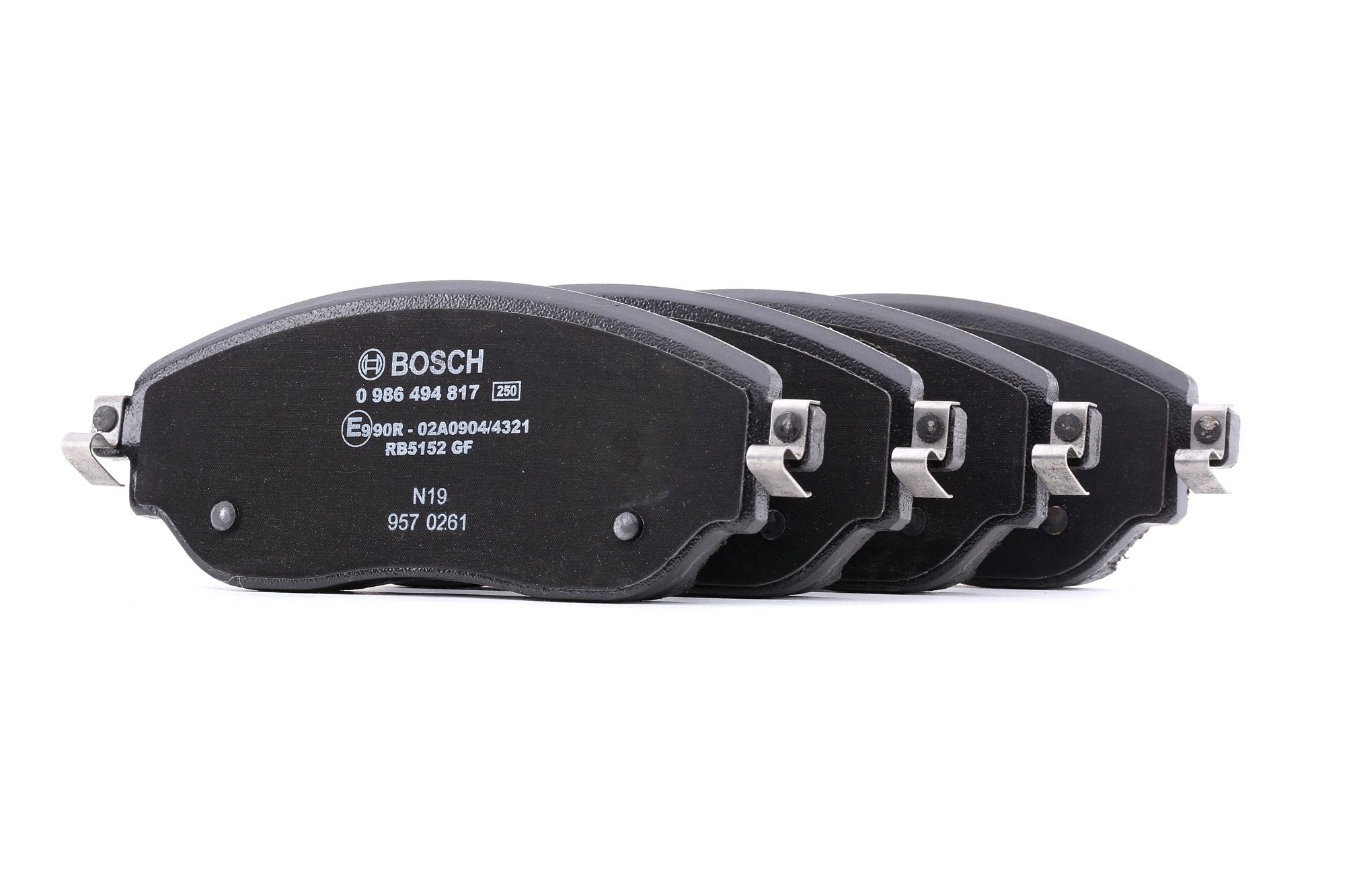 BOSCH Jarrupalat RENAULT,FIAT 0 986 494 817 4423332,4423587,95518304 Jarrupalasarja,Jarrupala, Levyjarru 95518893,6000620046,6000620616,K6000620046