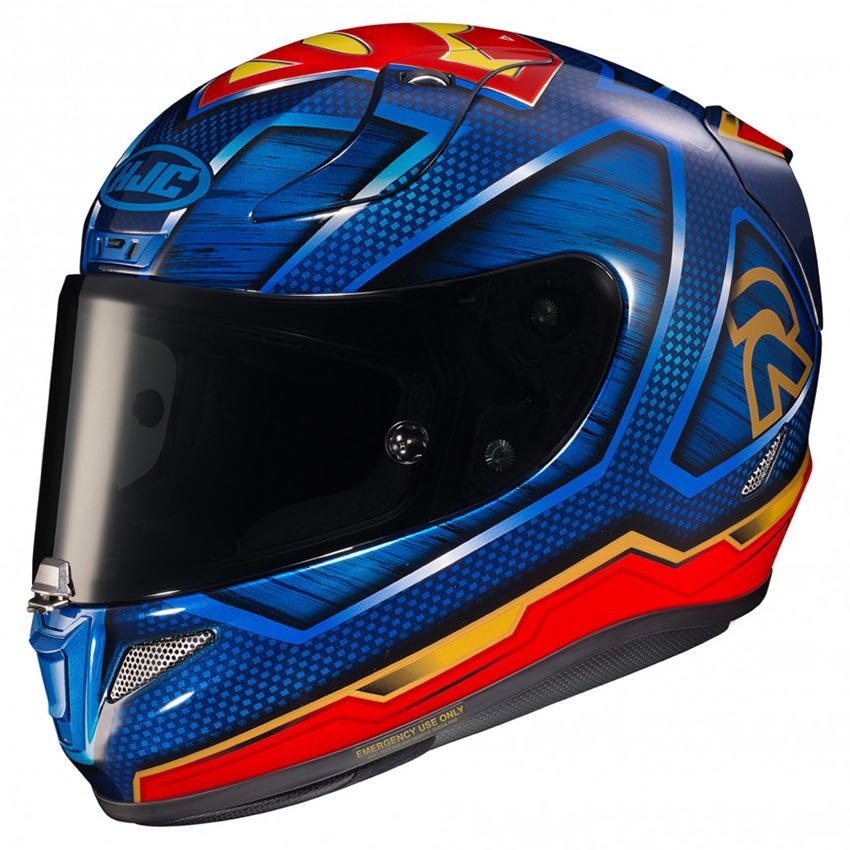 HJC RPHA 11 Superman DC Comics Blue Red Gold L