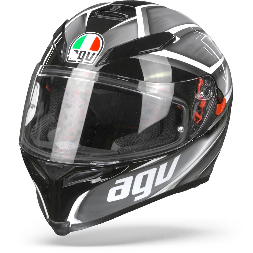 AGV K5 S Tempest Black Silver S