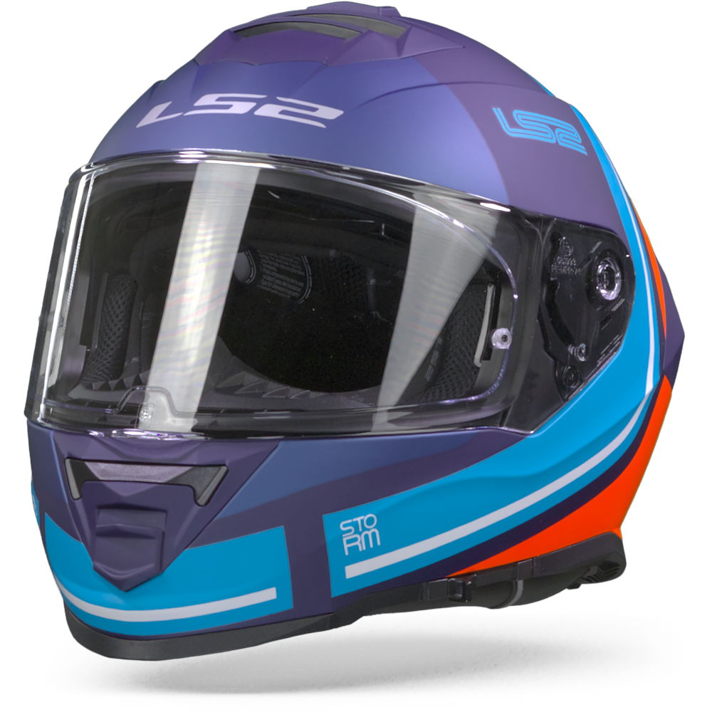 LS2 FF800 Storm Slant Matt Blue Fluo Orange M
