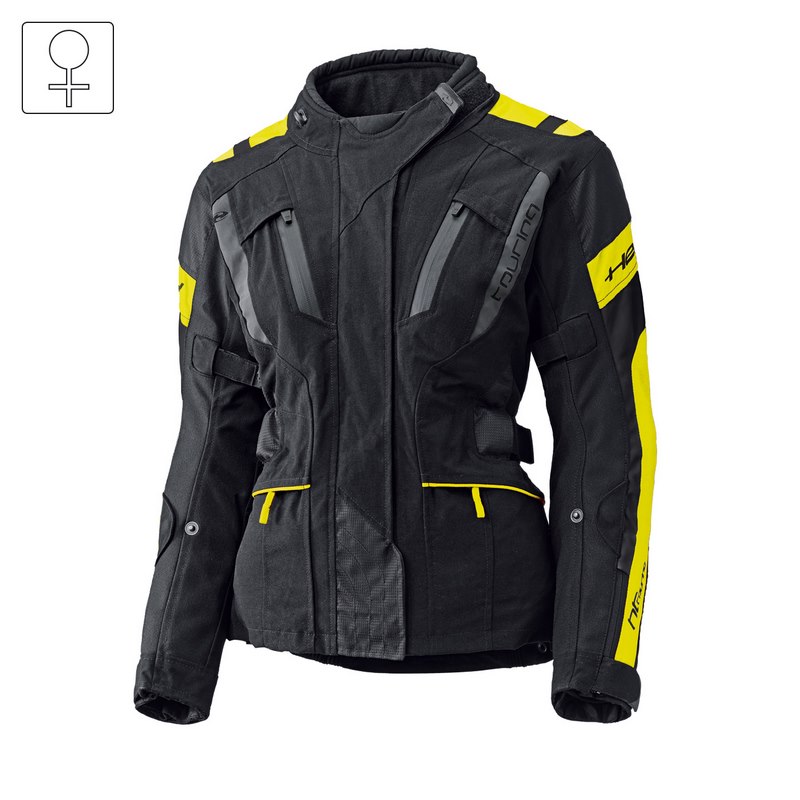 Held 4-Touring II Touring Jacket Black Neon Yellow XL